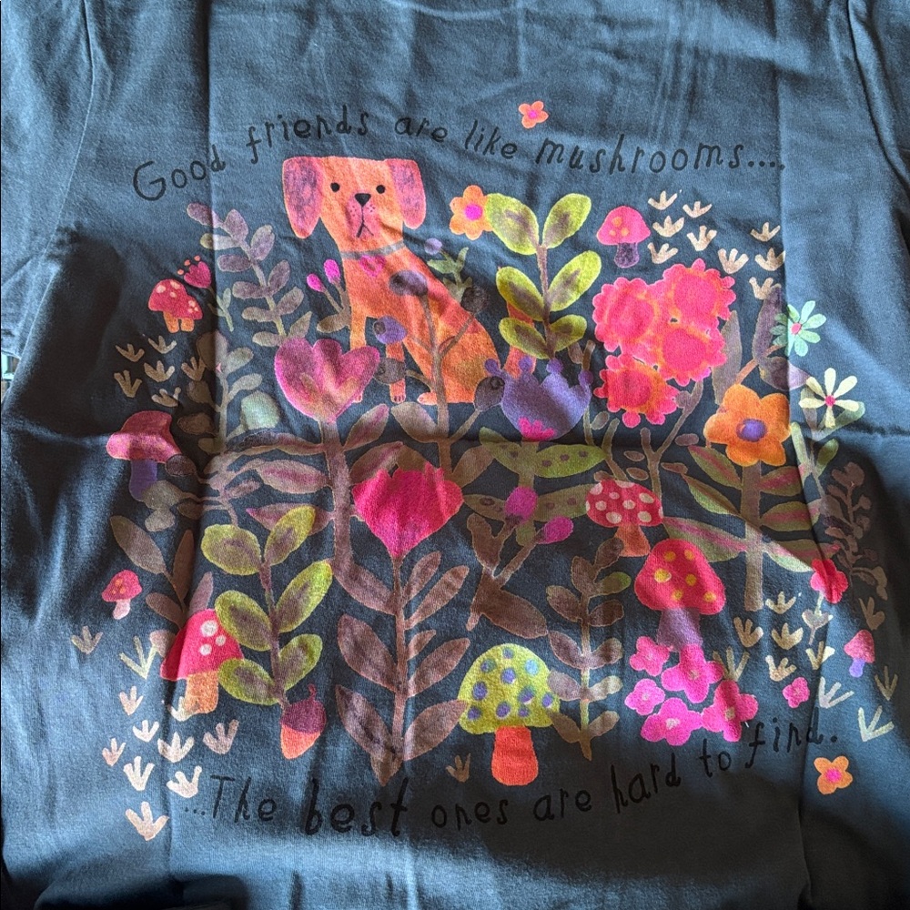 Natural Life Navy Boho Tee NWT Adult XS - Picture 3 of 3
